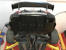 NA Miata racing diffuser with 6" flat bottom