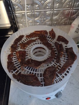 Snack of the week - making jerky.