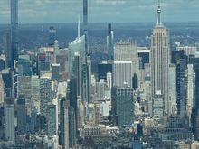 Looking uptown from the 102nd floor WTC.