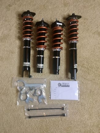 Feal 441+ coilovers. 12/5k spring rate. 