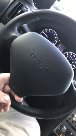 Tommy air bag cover pre install.