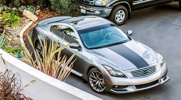 Wow.  What can I say about the carbon fiber hood stripe that was part of the dealer package?  I hated it.  I had it removed pretty quickly.