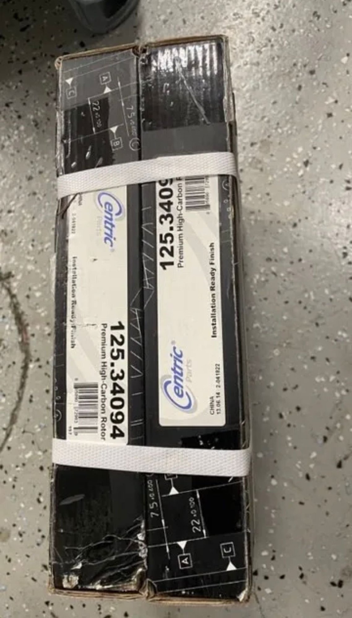 Brakes - Mini Cooper rear brake rotors Centric 125.34094 - New - 2007 to 2012 Mini Cooper - San Jose, CA 95135, United States