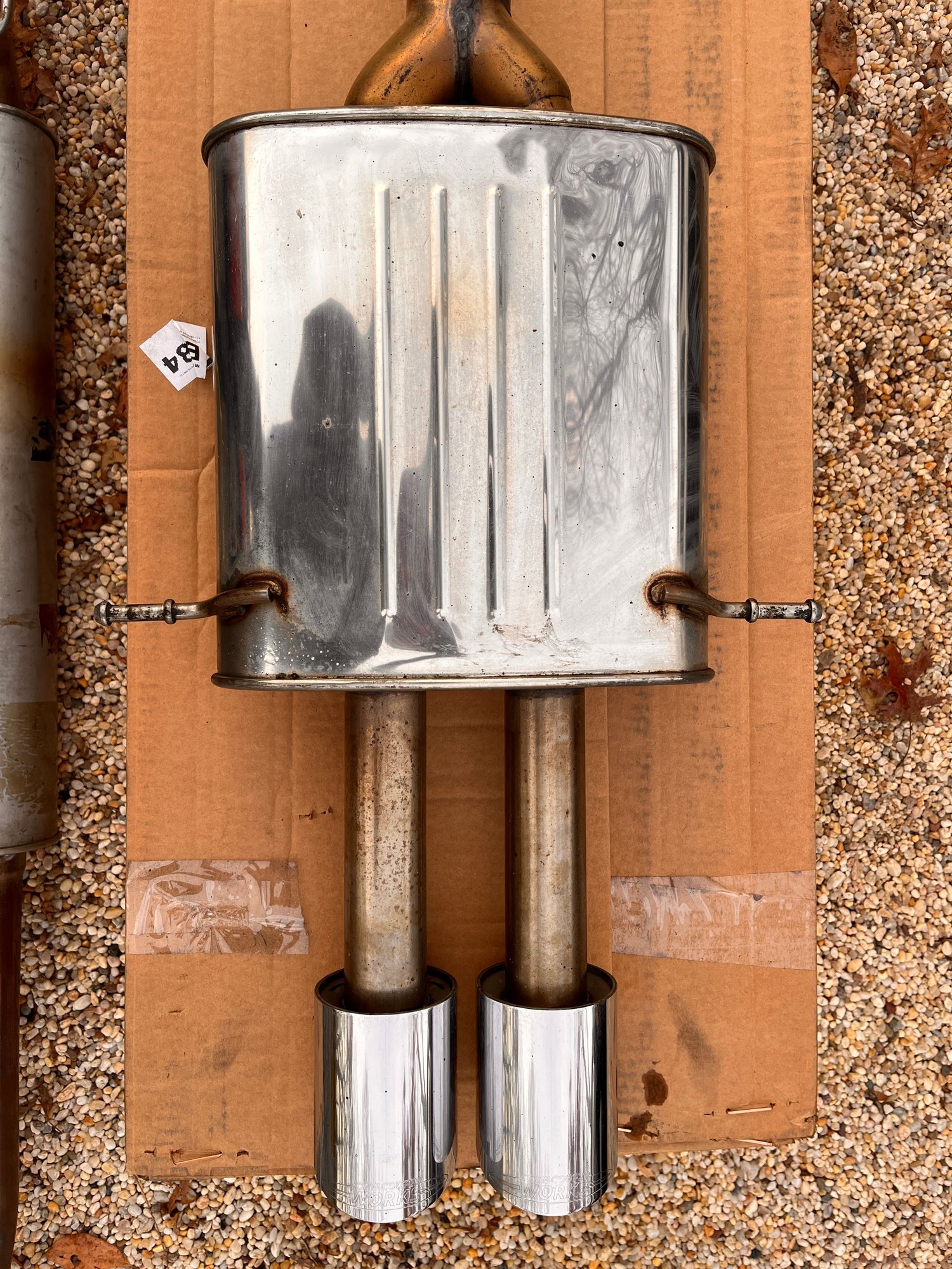 Engine - Exhaust - OEM JCW Exhaust R56 R57 R58 - Used - 2007 to 2013 Mini R56: "Mk II" Mini Hatch/Hardtop range - 2009 to 2015 Mini R57: "Mk II" Mini Convertible - Southampton, NY 11968, United States