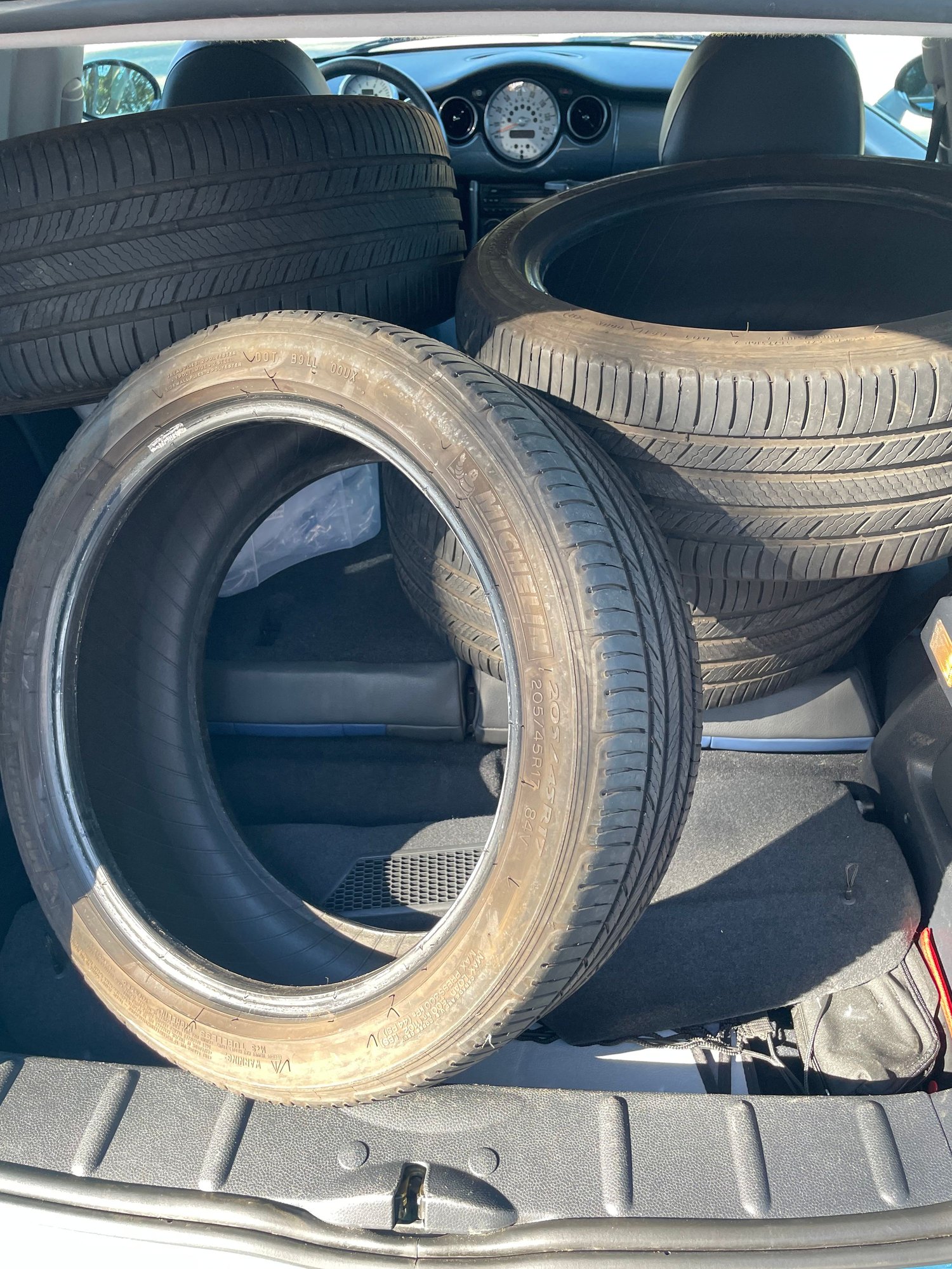 Wheels and Tires/Axles - Michelin premier a/s 205/45/17 Tires - Used - All Years Mini R53: "Mk I" Mini Cooper S - Burlingame, CA 94010, United States