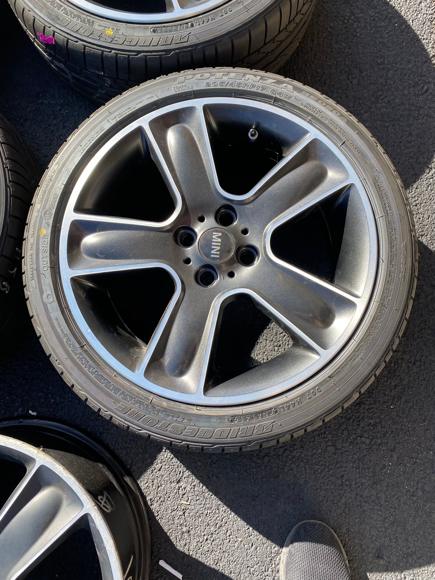 Wheels and Tires/Axles - Set of five R111 wheels and tires 205/45R17 - Used - 2009 to 2015 Mini R57: "Mk II" Mini Convertible - Stockton, NJ 08559, United States
