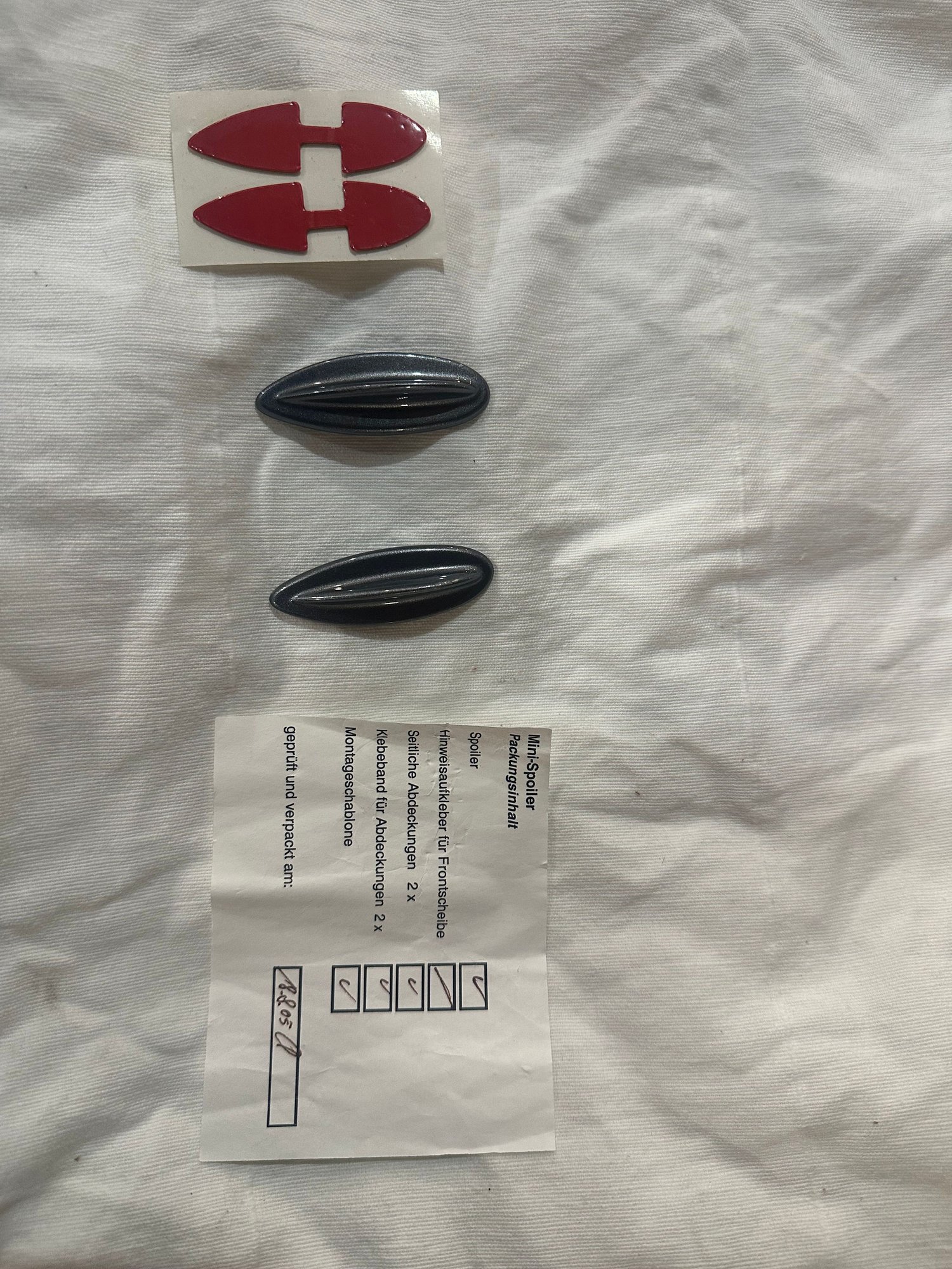 Exterior Body Parts - NOS Genuine MINI JCW finned covers for rear hatch spoiler - New - All Years  All Models - Montreal, QC H3H2J2, Canada