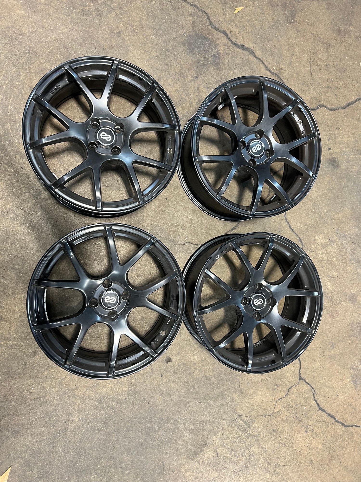 Wheels and Tires/Axles - Enkei M52 4x100 Matte Black - Used - All Years  All Models - Atlanta, GA 30317, United States