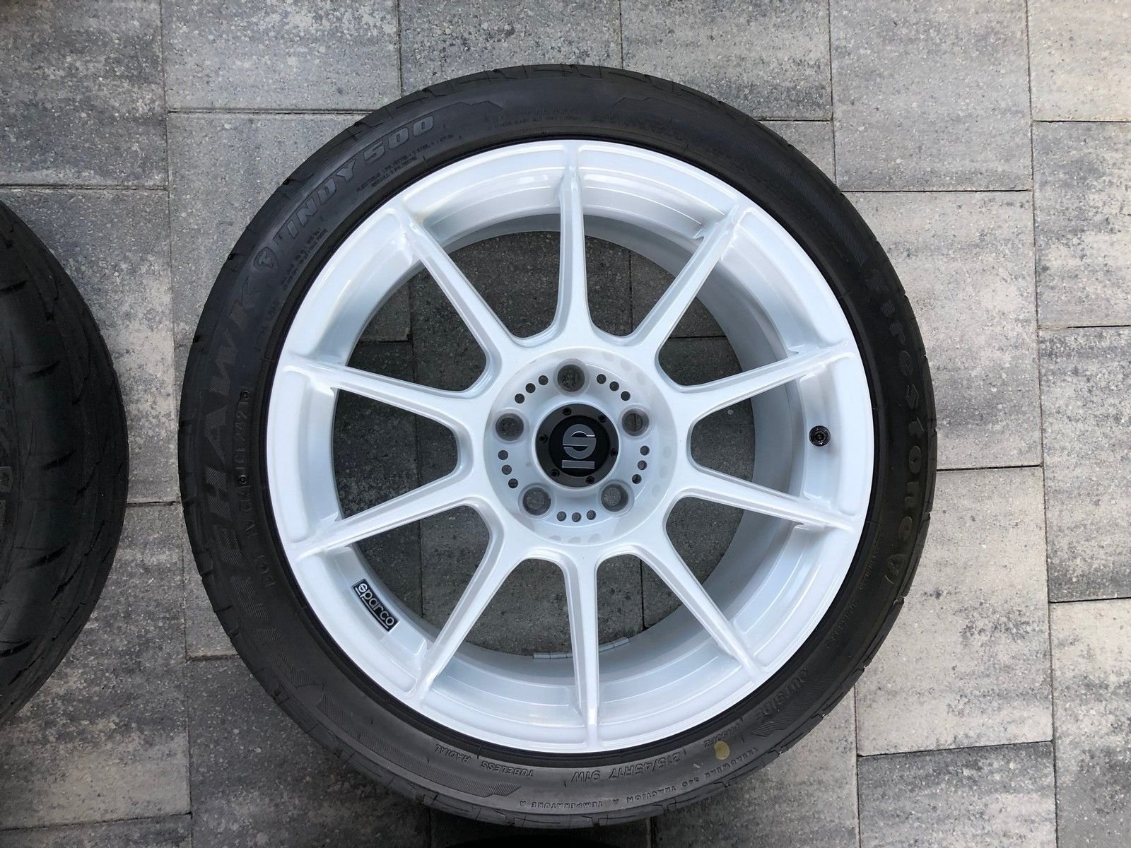 Wheels and Tires/Axles - Sparco FF-1 Flow-Formed Wheels with Firestone Firehawk Indy 500 Tires (17x8, 5x112) - Used - 2014 to 2023 Mini F56: Mini Hatch/Hardtop - Orlando, FL 32746, United States