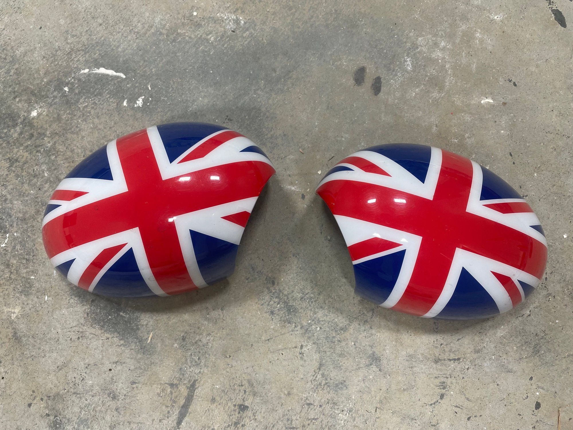 Exterior Body Parts - OEM r56 Union Jack power folding mirror caps - Used - 0  All Models - Marietta, SC 29661, United States