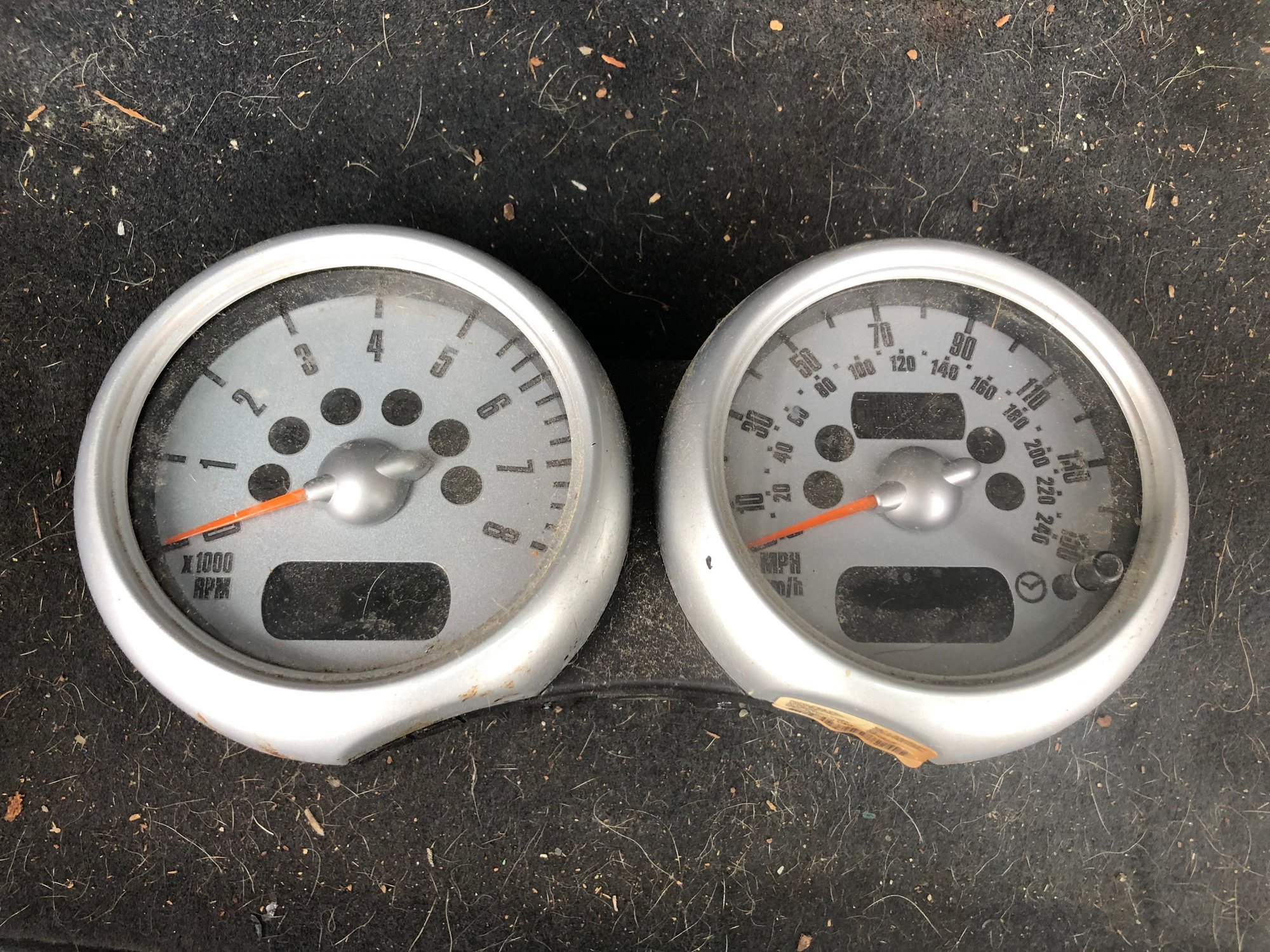 Interior/Upholstery - MINI Cooper Chrono or NAV  Dual Pod Instrument Cluster Gauges R53 62116967494 - Used - 2002 to 2008 Mini Cooper - Austin, TX 78738, United States