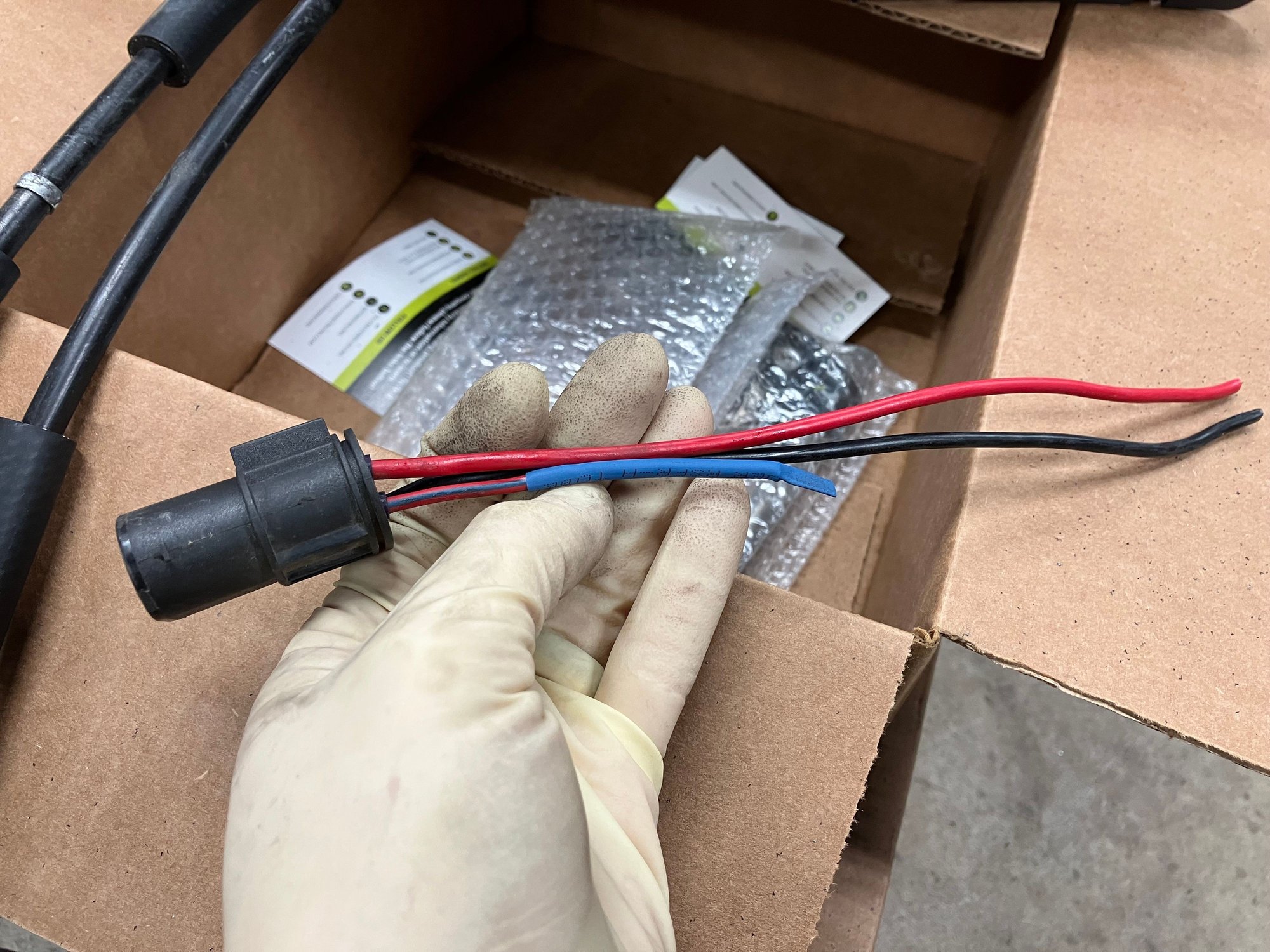 After reading some of the builds others have done I found that the simplest way to get the fan to kick on when it needs is the retain as much of the OEM mini fan control wiring as possible. What will stay the same is everything from the OEM MINI fan relay to the fan side of the OEM rad fan plug. I�ve taken about 6 to 8 inches off the OEM radiator fan plug and will splice it into the fan that came with my radiator.