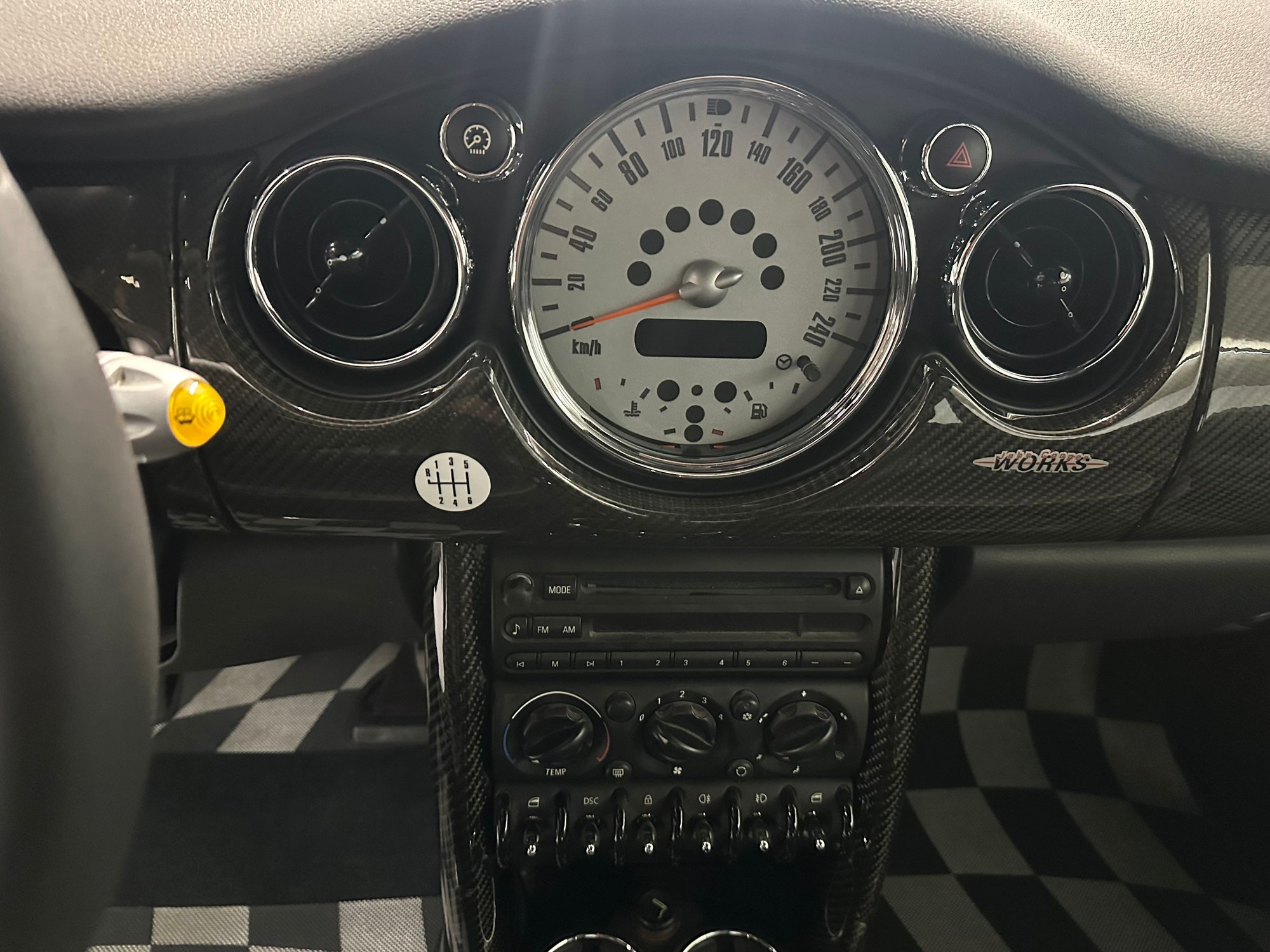 2006 Mini R53: "Mk I" Mini Cooper S - MINI R53 2006 Factory JCW Slicktop Checkmate - Used - VIN WMWRE33536TL21407 - 35,000 Miles - 4 cyl - 2WD - Manual - Hatchback - Black - Montreal, QC H2T2J2, Canada