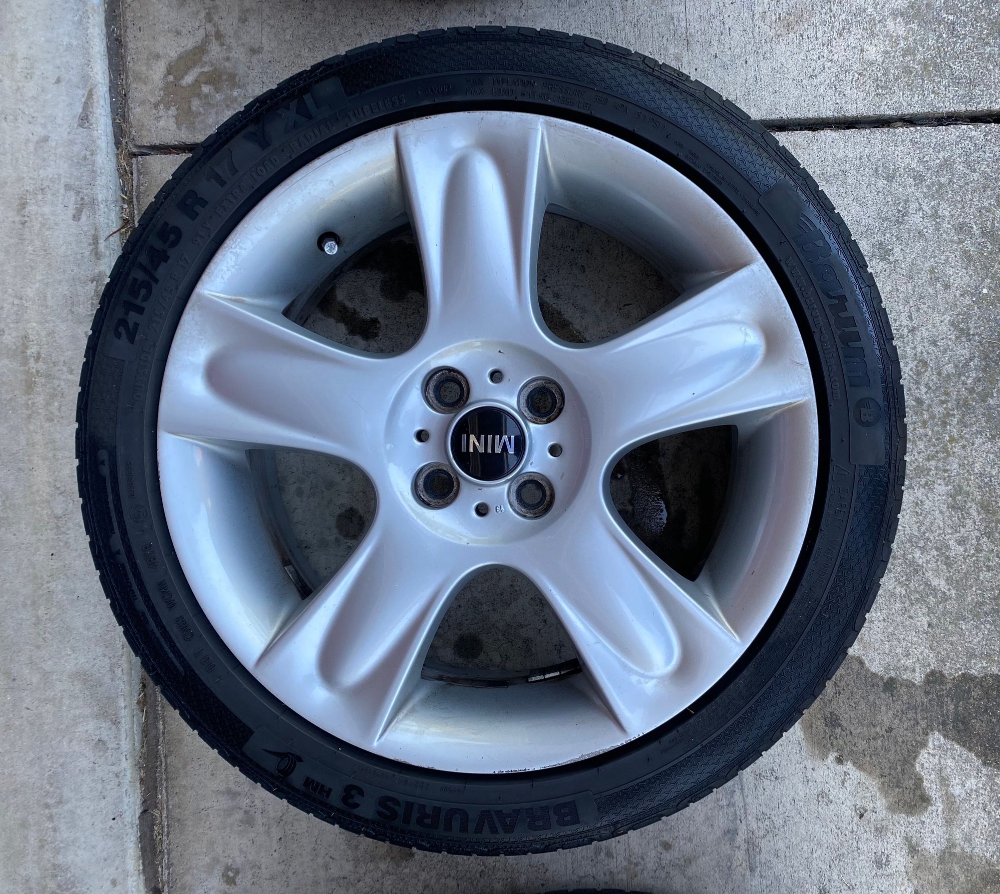 Wheels and Tires/Axles - 17x7 R91 Star Bullet Wheels - Used - 2002 to 2013 Mini Cooper - Dana Point, CA 92629, United States