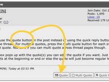 Quote and multi quote buttons. 