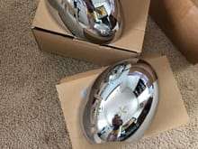 Brand new OEM chrome mirror caps for non powerfold, Never installed and still in their original packaging as they come from the dealer