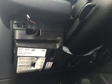 Dash with panel removed