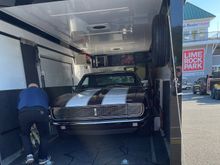 Not on the track, but one of my dream cars.  This is a full frame off restored ‘68 Camaro, 327, 4 speed, RS (rally sport).  Oh, was it nice.