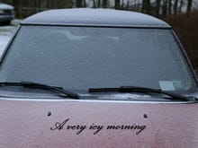 An icy morning