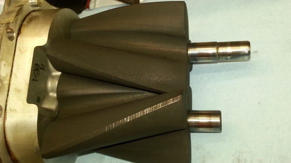 Both end shafts smooth with no problems.  Do the little scratches in the teflon coating mean anything or is that typical?