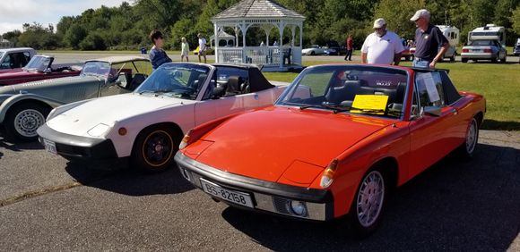 Owls Head weekend show with the 914 (white one is mine)