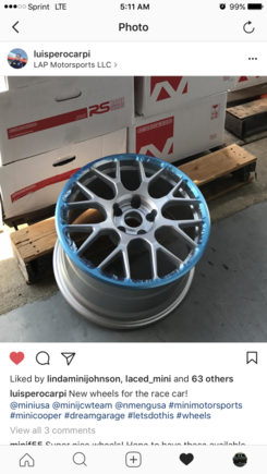 The new NM wheels the JCW Team is running looks great. Should be available with exact Mini fitment shortly (only available for Audi and VW at the moment)

https://www.neuspeedflowform.com/collections/vw-audi/products/neuspeed-rse16?variant=37561415946