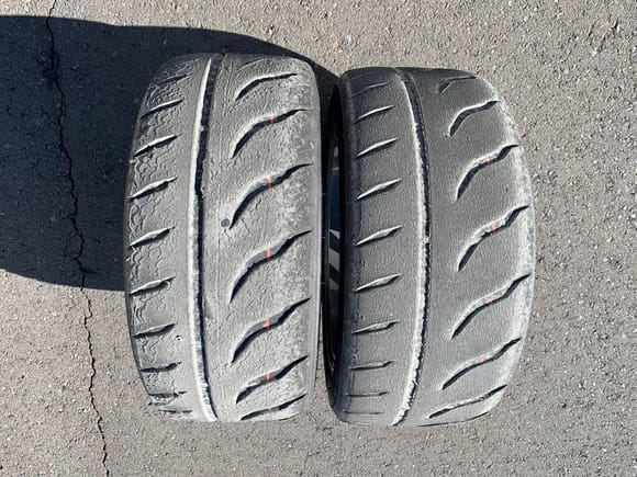 left front (right) and left rear (left)