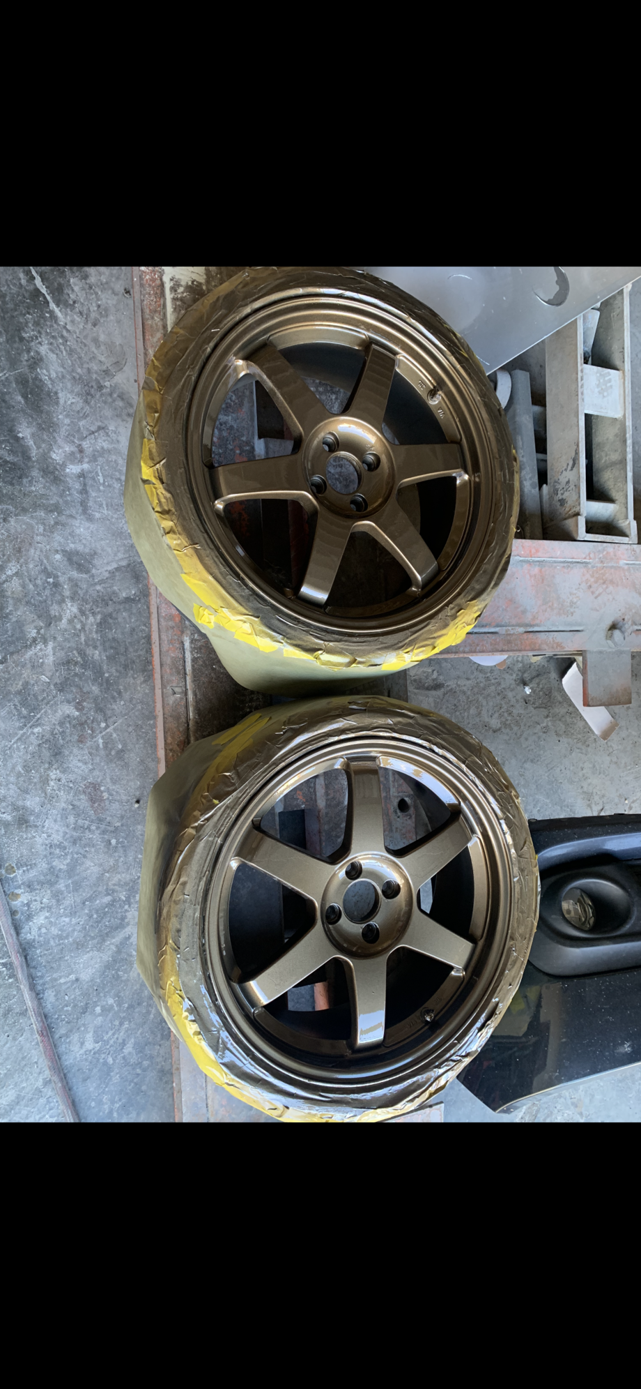 Wheels and Tires/Axles - Volk te37 18x7.5 4x100 215/40:18 Michellen  RARE - Used - 0  All Models - South San Francisco, CA 94080, United States