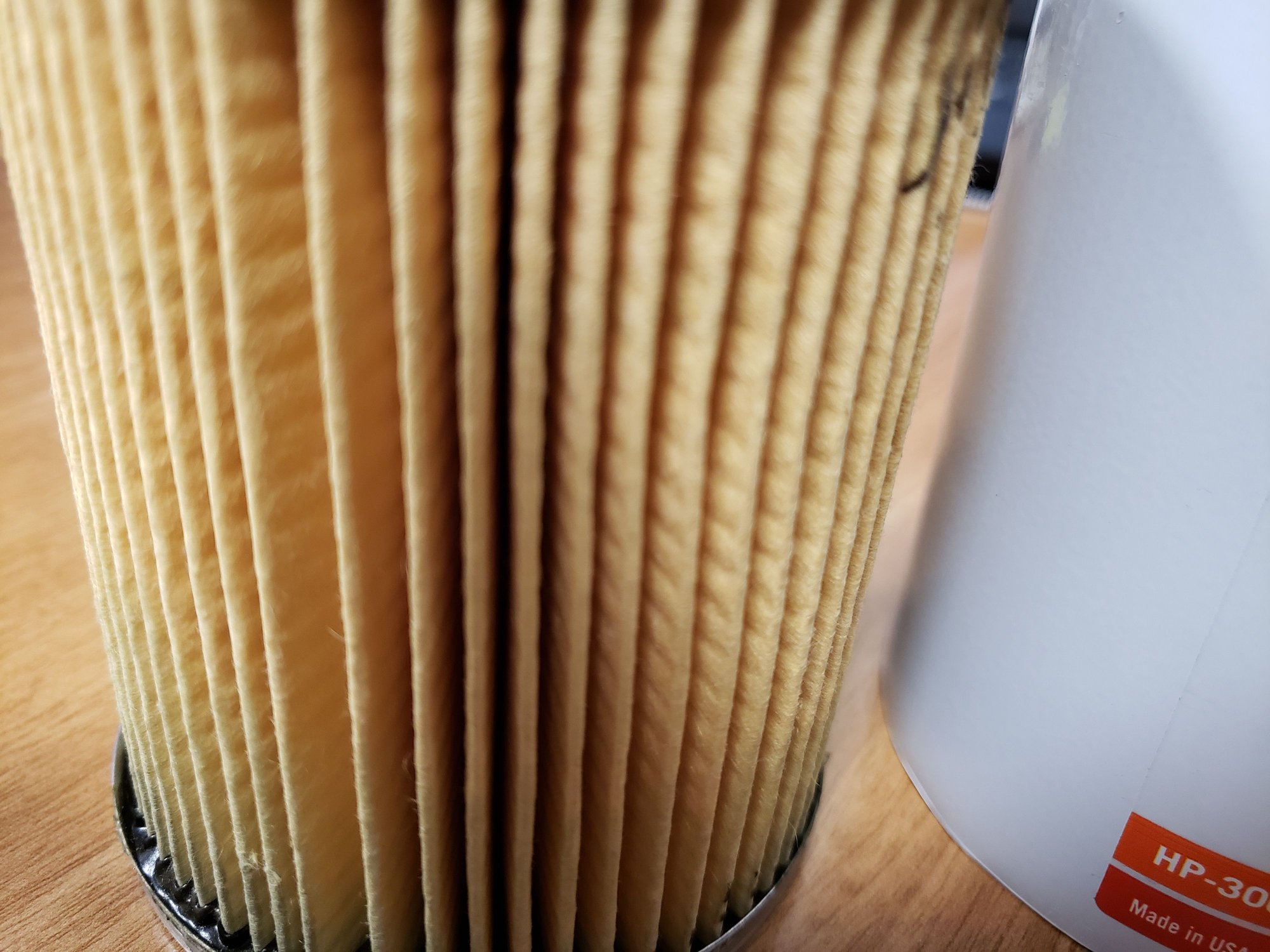 Pics of K&N oil filter cut open