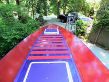 Painted with a smooth nap roler