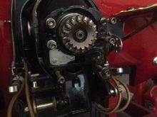 Driveshaft gear and shaft stuck in boat, if I bump starter it does turn