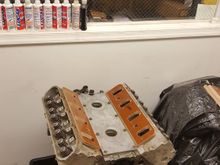 Longblock assembled w/ phenolic adapters for blowers