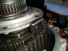 Found old steel insert hanging off pump housing tab.