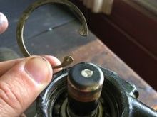 retaining ring removed