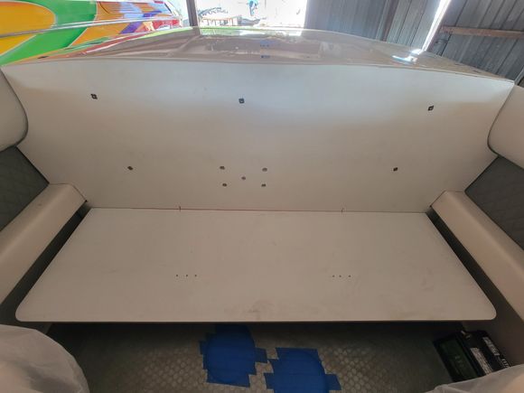 New base with storage..seat bottom and back...just need to tweak the angles..  remember this was a two seater before