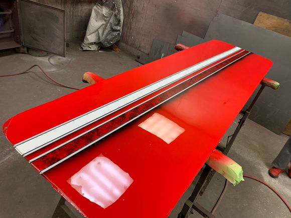 Thinking the stripes will be up by the rub rail