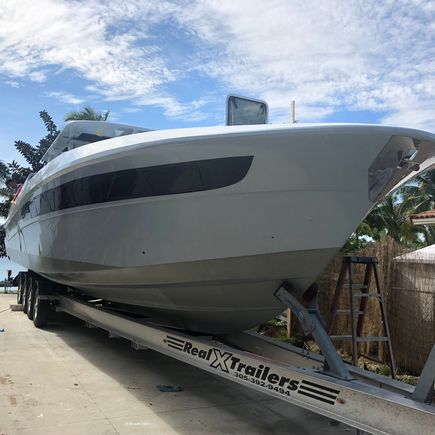 After we primed and painted them. Install complete, but getting 4 water leaks so, will have to remove and re caulk 