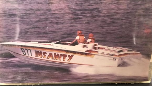 Raced in the 80s , Built by Kurt’s marine competition center , Brick New Jersey.