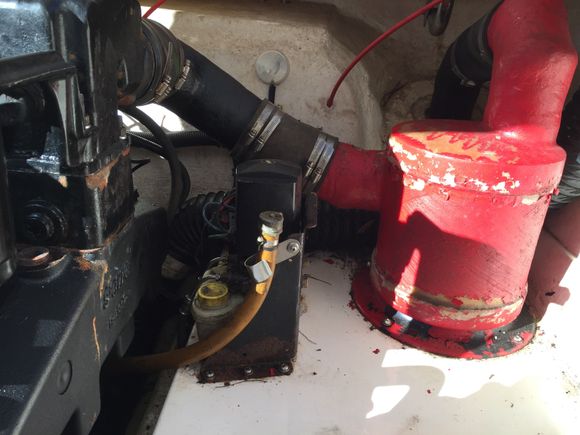 What is the yellow hose? Engine Flush?