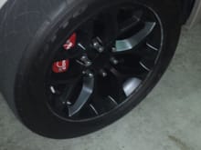 I finished installing my wheels tonight. I will get better pictures tomorrow.I didn't have a way to weigh the wheels. I can say that they are a few pounds less than my SSS wheels.