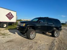 Pretty much the finished project as of right now 
Fabtech 6” stretched to 8” off 2018 Silverado 
Fabtech uniball uca  off 2018 Silverado 
Icon 2.5 coil overs  off 2019 gmc at4 so 3.5” was like 5.5” so cranked down with the leveling kit she sits at 8”
3” leveling kit stainless brake lines powerstop breaks 
Spoon panhard bar and trail arm drops Jeep swap bar links
Kryptonite ball joints and wheel bearings sway bar links 
Fabtech and moog tie rods 
Dirt king locking cam plates 

