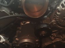 Timing cover installed