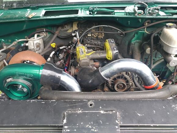 mocking up intake piping