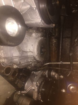 Not quite.... Only been on it about 45 minutes though.... And most of that time has been trying to find a damned drain pan