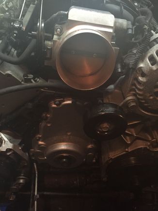 Timing cover installed