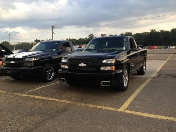 SS truck at track