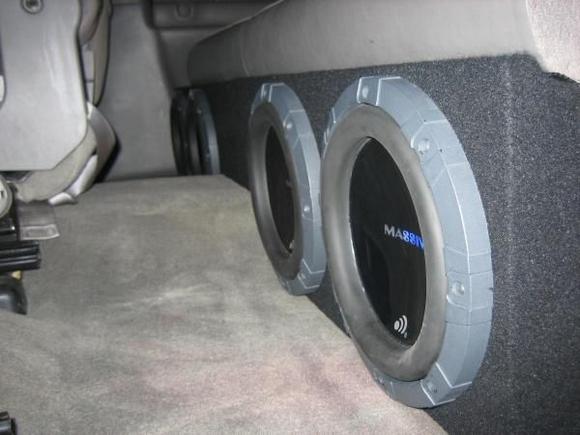 4 Massive Audio 10" woofers