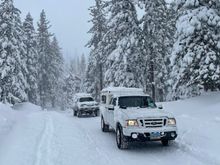 Ranger after a snowstorm in Tahoe