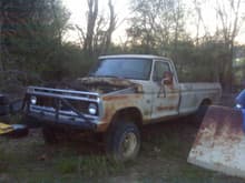 my truck, its rough but one day will be back on the road. my Gran'pa would be proud to see me drive :{ miss you!