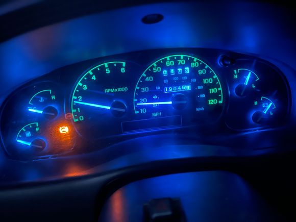 I replaced my bulbs with blue LED’s but my numbers stayed green how do I make the numbers blue as well?